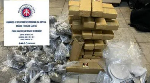 40 kg de maconha são flagrados em carro de aplicativo Uber