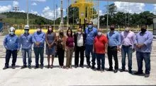Diretores da Bahiagás visitaram a região. Neste domingo, a Companhia de Gás da Bahia ainda promoveu ação de mídia pela passagem do aniversário de Lafaiete Coutinho
