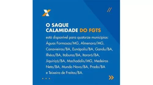Saque calamidade do FGTS já pode ser sacado em alguns municípios da Bahia, confira